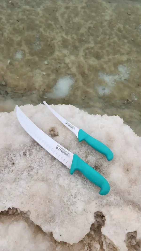 סט סכינים קרניבורים Apex - סכין קיצוב שוואו וסכין פילוט גמישה
